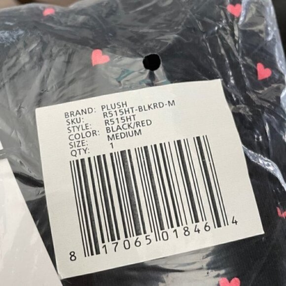 Revolve Plush Robe M NWT Scrunchie Set Heart Loungewear Sleep Bachelorette Vaca - Picture 4 of 15